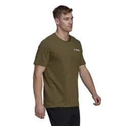 Adidas TERREX MOUNTAIN GRAPHIC TEE M, Focus Olive -Mountain Equipment shop adidas terrex mountain graphic tee m 22a adx he1767 focus olive 3