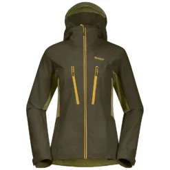 Bergans CECILIE MOUNTAIN SOFTSHELL JACKET, Dark Olive Green - Trail Green