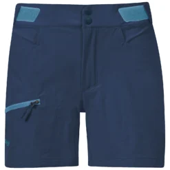 Bergans CECILIE MOUNTAIN SOFTSHELL SHORTS, Deep Sea Blue - Solid Dark Grey