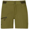 Bergans CECILIE MOUNTAIN SOFTSHELL SHORTS, Trail Green - Dark Olive Green