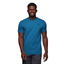 Black Diamond M DESERT TO MOUNTAIN TEE, Astral Blue -Mountain Equipment shop black diamond m desert to mountain tee 22a bkd 730229 astral blue 2