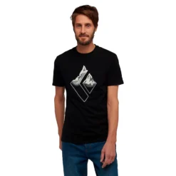 Black Diamond M MOUNTAIN LOGO TEE, Black -Mountain Equipment shop black diamond m mountain logo tee 22b bkd 730244 black 2