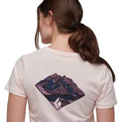 Black Diamond Mountain Diamond SS Tee Women Ice Pink -Mountain Equipment shop black diamond mountain diamond ss tee women ice pink 4