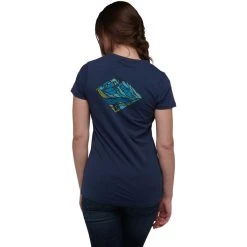 Black Diamond Mountain Diamond SS Tee Women Ink Blue -Mountain Equipment shop black diamond mountain diamond ss tee women ink blue 3