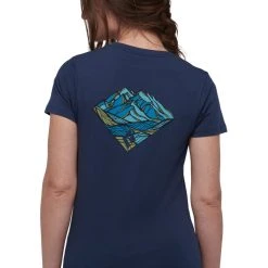Black Diamond Mountain Diamond SS Tee Women Ink Blue -Mountain Equipment shop black diamond mountain diamond ss tee women ink blue 4