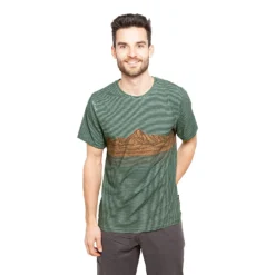 Chillaz M MOUNTAIN STRIPES T-SHIRT, Green - Yellow -Mountain Equipment shop chillaz m mountain stripes tshirt 22b chz 202458 1 green yellow 2