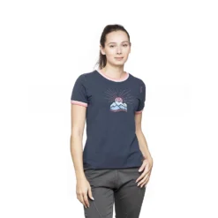 Chillaz W RETRO MOUNTAIN T-SHIRT (PREVIOUS MODEL), Dark Blue -Mountain Equipment shop chillaz w retro mountain tshirt vorgaengermodell 22a chz 102411 1 dark blue 2