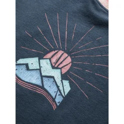 Chillaz W RETRO MOUNTAIN T-SHIRT (PREVIOUS MODEL), Dark Blue -Mountain Equipment shop chillaz w retro mountain tshirt vorgaengermodell 22a chz 102411 1 dark blue 5