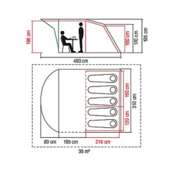 Coleman ROCKY MOUNTAIN 5 PLUS, Green