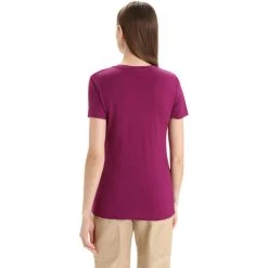 Icebreaker Tech Lite II Mountain Geology SS Tee Women Go Berry -Mountain Equipment shop icebreaker tech lite ii mountain geology ss tee women go berry 4