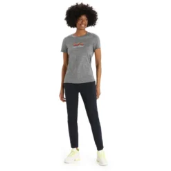 Icebreaker Tech Lite II Mountain Geology SS Tee Women Gritstone Heather -Mountain Equipment shop icebreaker tech lite ii mountain geology ss tee women gritstone heather 4