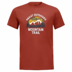 Jack Wolfskin M JW MOUNTAIN TRAIL T, Mexican Pepper