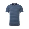 Mountain Equipment M GROUNDUP TEE, Denim Blue - Stripe