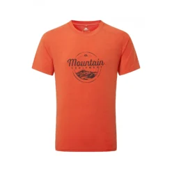 Mountain Equipment M HEADPOINT SCRIPT TEE, Pumpkin - Season 2022