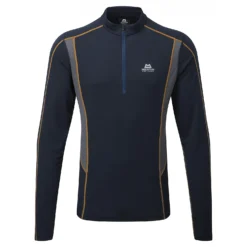 Mountain Equipment M IGNIS LS ZIP TEE (PREVIOUS MODEL), Cosmos - Ombre Blue