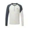 Mountain Equipment M NAVA LS ZIP-T, Glacier - Flint Grey