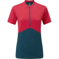 Mountain Equipment Nava SS Zip Tee Women Capsicum/majolica