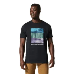 Mountain Hardwear M TOPOGRAPHY SHORT SLEEVE, Black -Mountain Equipment shop mountain hardwear m topography short sleeve 21b mhw 1982891 black 1
