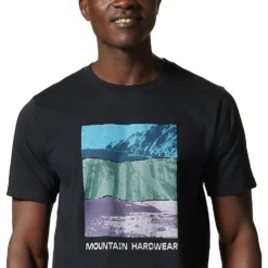 Mountain Hardwear M TOPOGRAPHY SHORT SLEEVE, Black -Mountain Equipment shop mountain hardwear m topography short sleeve 21b mhw 1982891 black 3