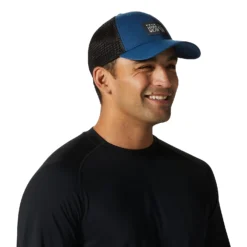 Mountain Hardwear MHW LOGO TRUCKER HAT, Blue Horizon -Mountain Equipment shop mountain hardwear mhw logo trucker hat 21b mhw 1983471 blue horizon 8