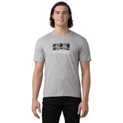 Prana Standard Mountain SS T-Shirt Men Medium Heather Grey