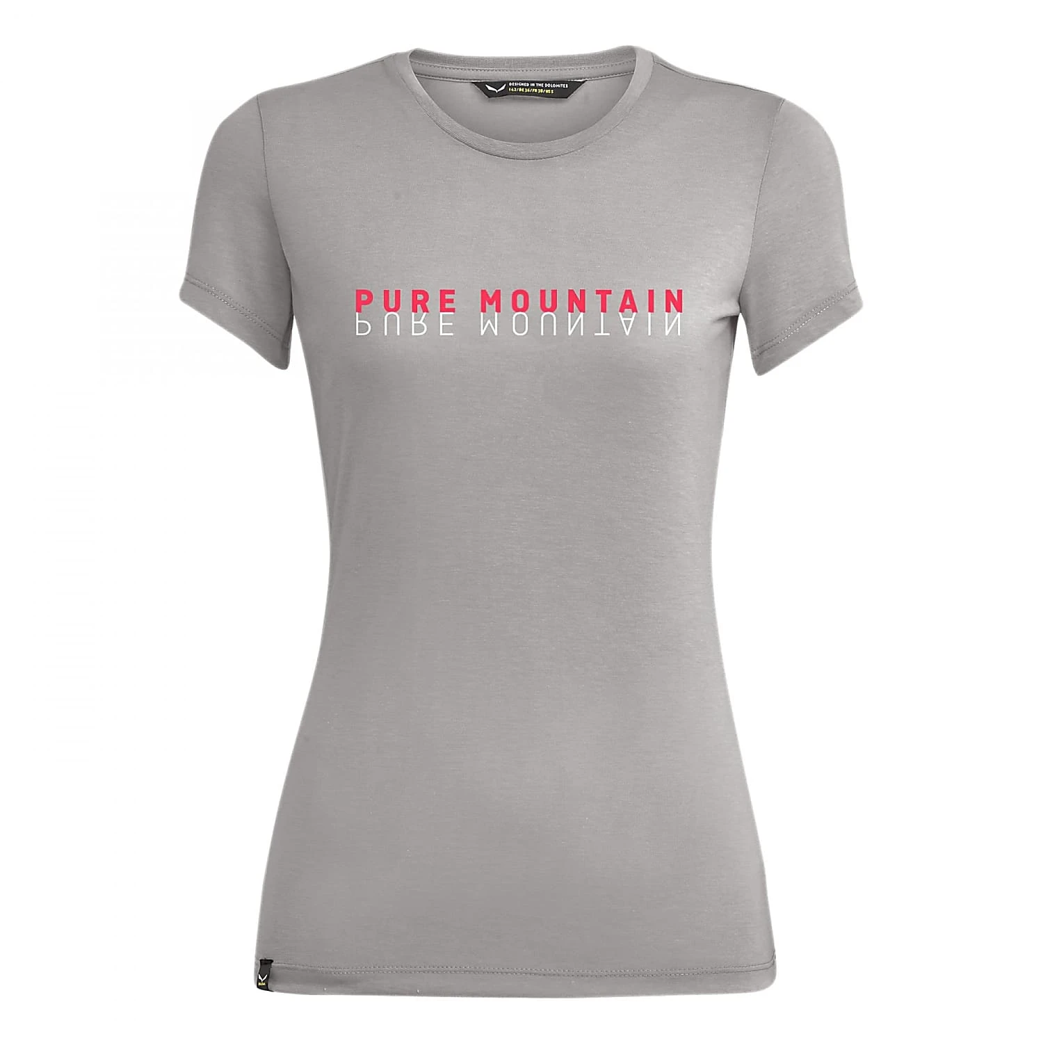 Salewa W PURE MOUNTAIN DRY S/S TEE, Heather Grey Melange 1 Salewa W PURE MOUNTAIN DRY S/S TEE, Heather Grey Melange