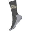 Smartwool Hike Classic Edition Light Cushion Mountain Pattern Crew Socks Black