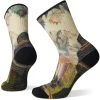 Smartwool Hike Light Cushion Mountain Print Crew Socks Women Natural