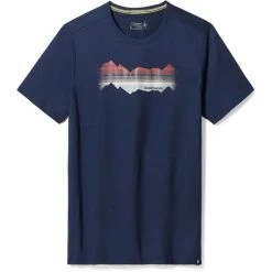 Smartwool Mountain Horizon Graphic SS Tee Slim Fit Deep Navy