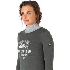 Super.natural Mountain Love LS Shirt Women Pirate Grey Melange/fresh White 6 Super.natural Mountain Love LS Shirt Women Pirate Grey Melange/fresh White -Mountain Equipment shop supernatural mountain love ls shirt women pirate grey melange fresh white 3