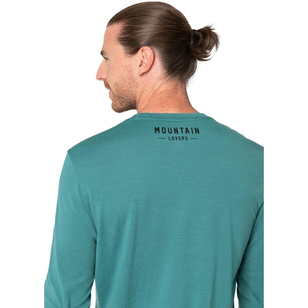 Super.natural Mountain Lovers LS Shirt Men Hydro Melange/jet Black 3 Super.natural Mountain Lovers LS Shirt Men Hydro Melange/jet Black - Image 3