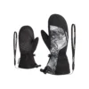 Ziener JUNIOR LAVALINO AS AW MITTEN, Black - Grey Mountain Print