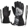 Ziener Laval AS AW Gloves Kids Black Grey/mountain Print